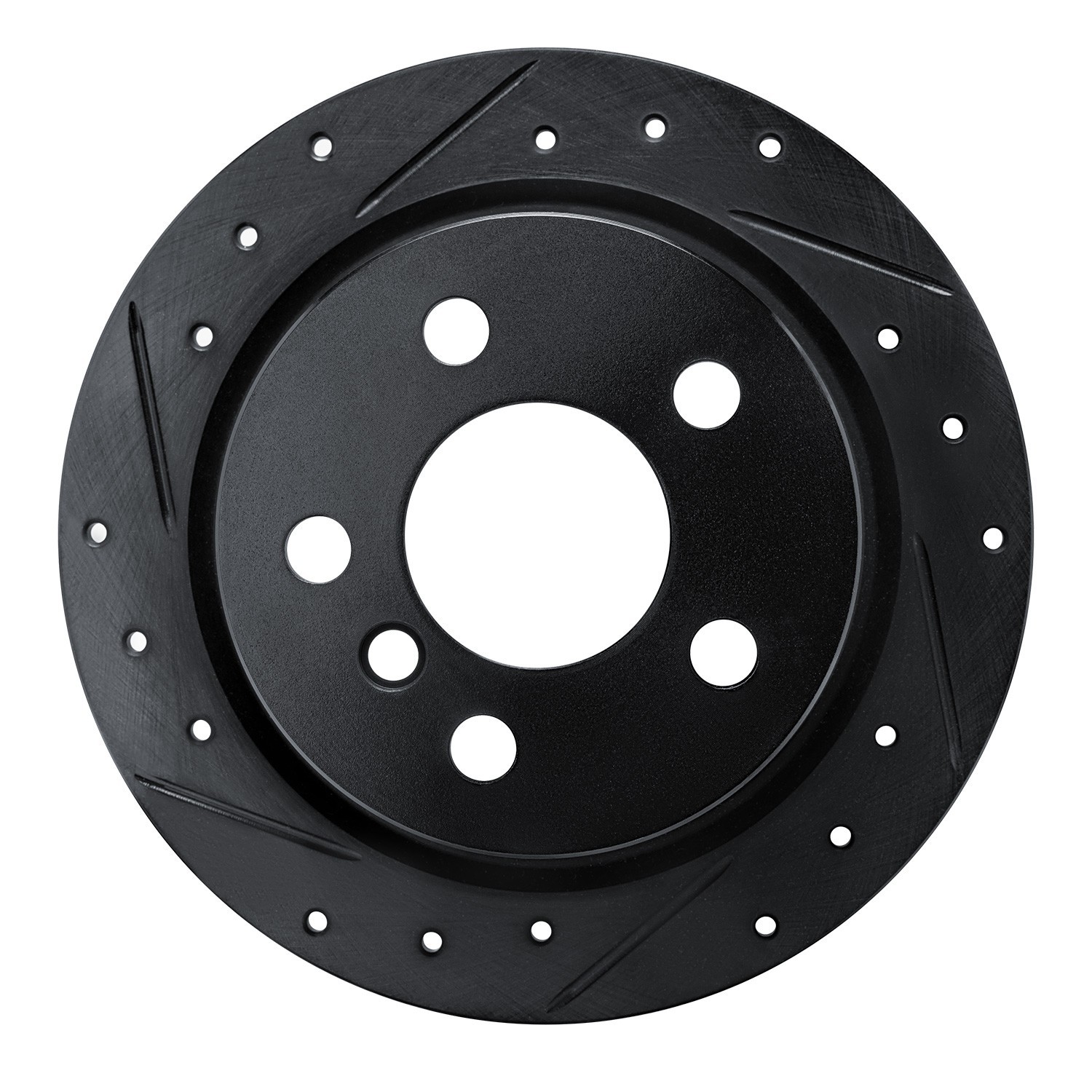 DYN 633-32013L DFC Brake Rotor - Drilled and Slotted - Black