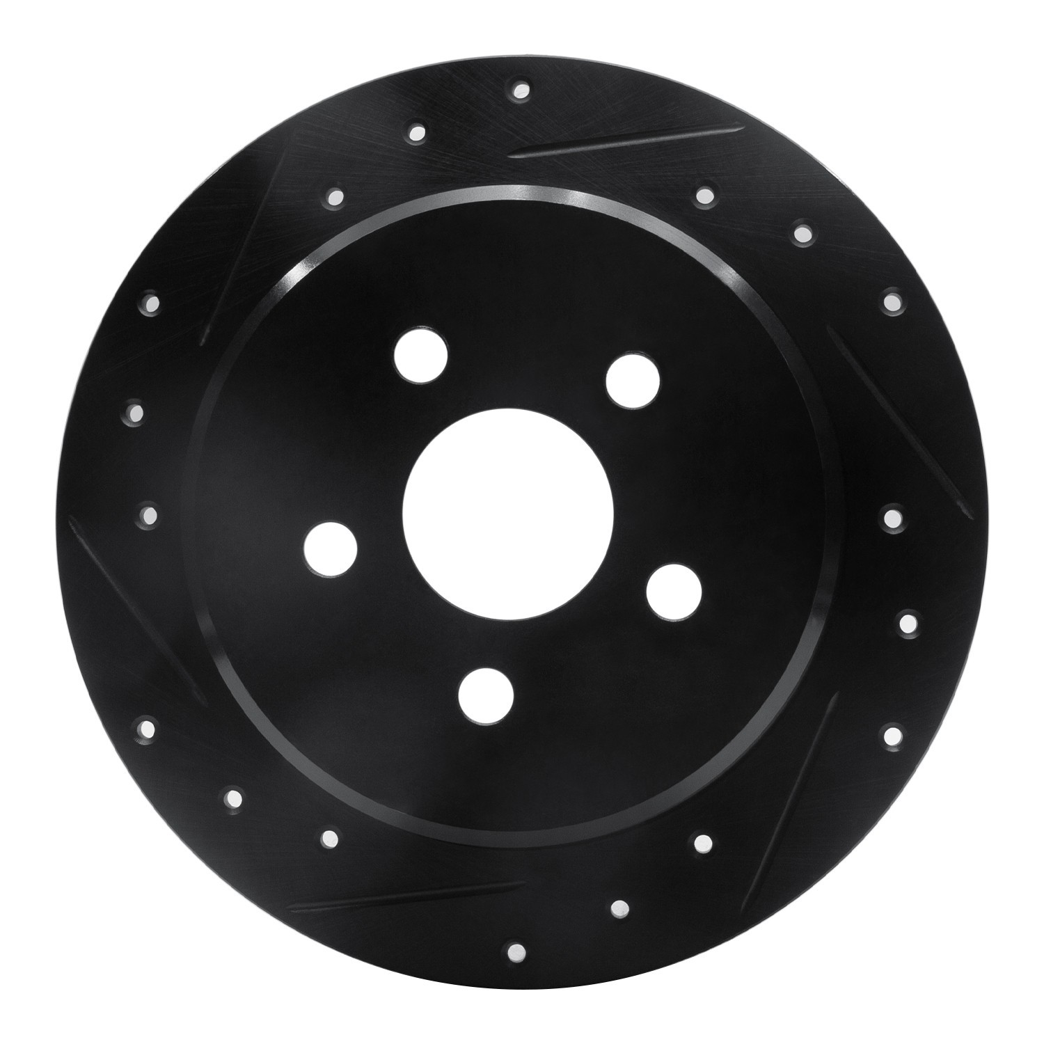 DYN 633-39011L DFC Brake Rotor - Drilled and Slotted - Black - Image 3