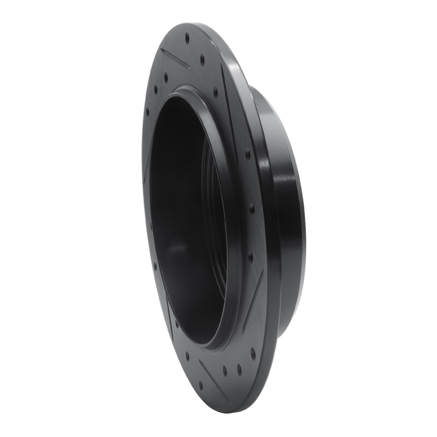 DYN 633-39011L DFC Brake Rotor - Drilled and Slotted - Black - Image 5