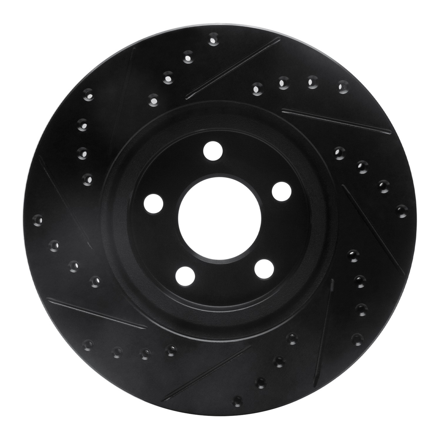 DYN 633-39013R DFC Brake Rotor - Drilled and Slotted - Black - Image 2