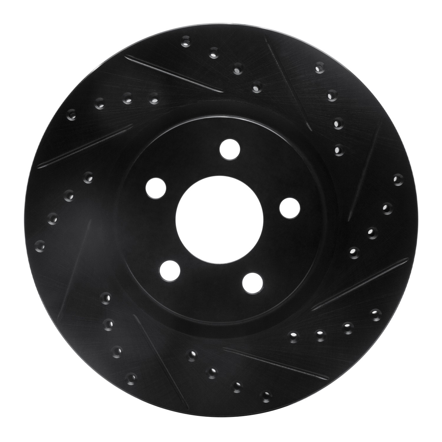 DYN 633-39013R DFC Brake Rotor - Drilled and Slotted - Black - Image 3