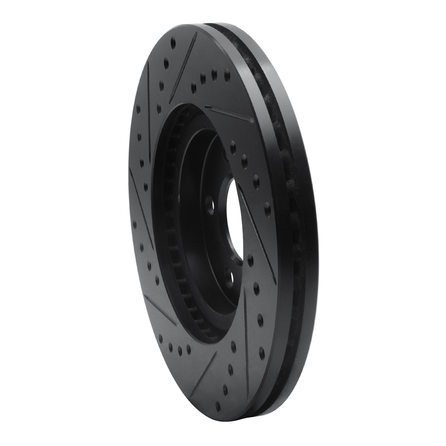 DYN 633-39013R DFC Brake Rotor - Drilled and Slotted - Black - Image 5