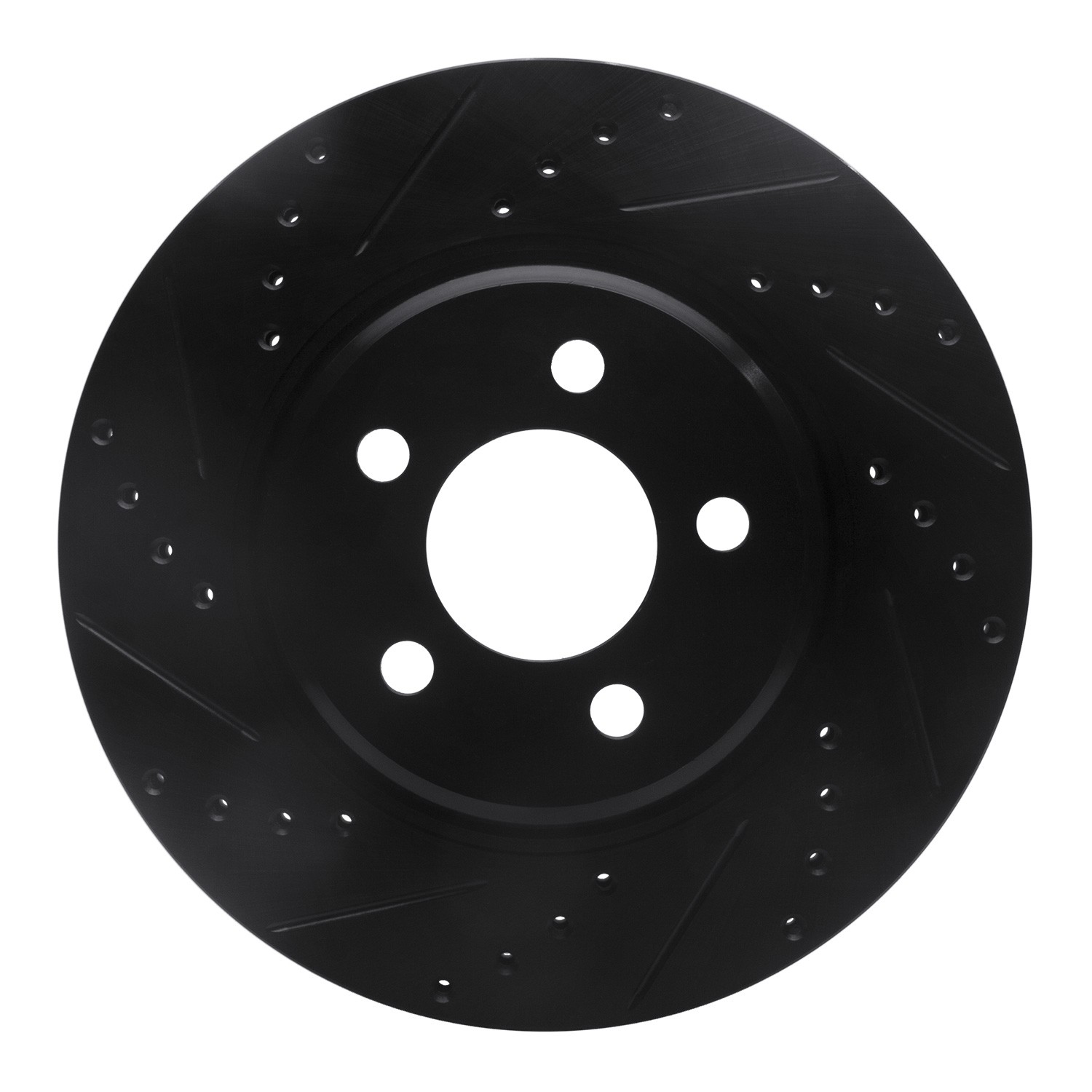 DYN 633-39015L DFC Brake Rotor - Drilled and Slotted - Black - Image 3