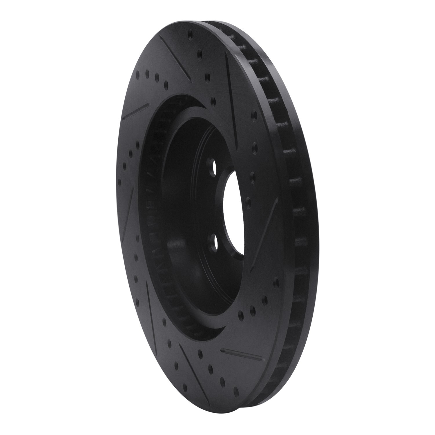 DYN 633-39015L DFC Brake Rotor - Drilled and Slotted - Black - Image 5
