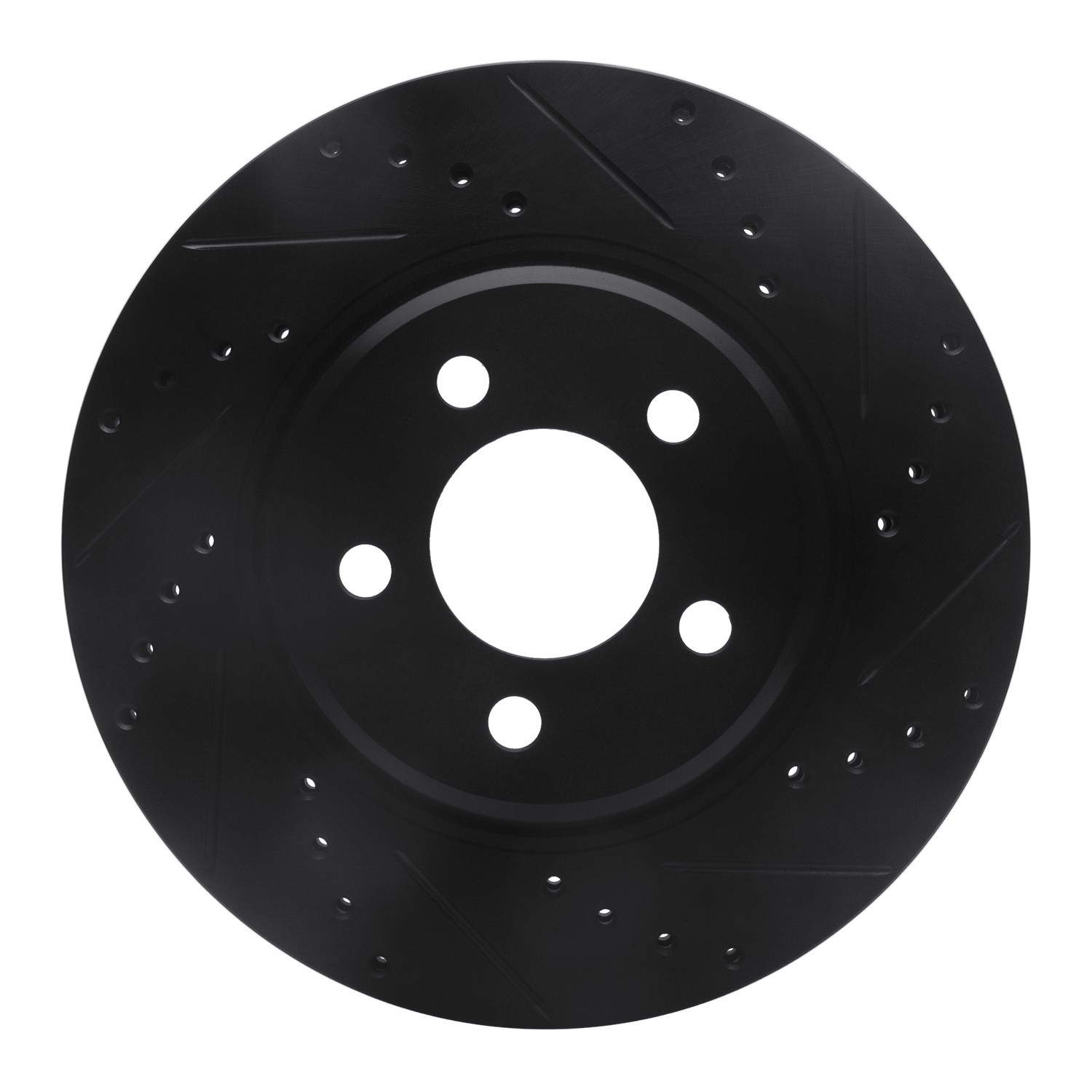 DYN 633-39015R DFC Brake Rotor - Drilled and Slotted - Black - Image 3