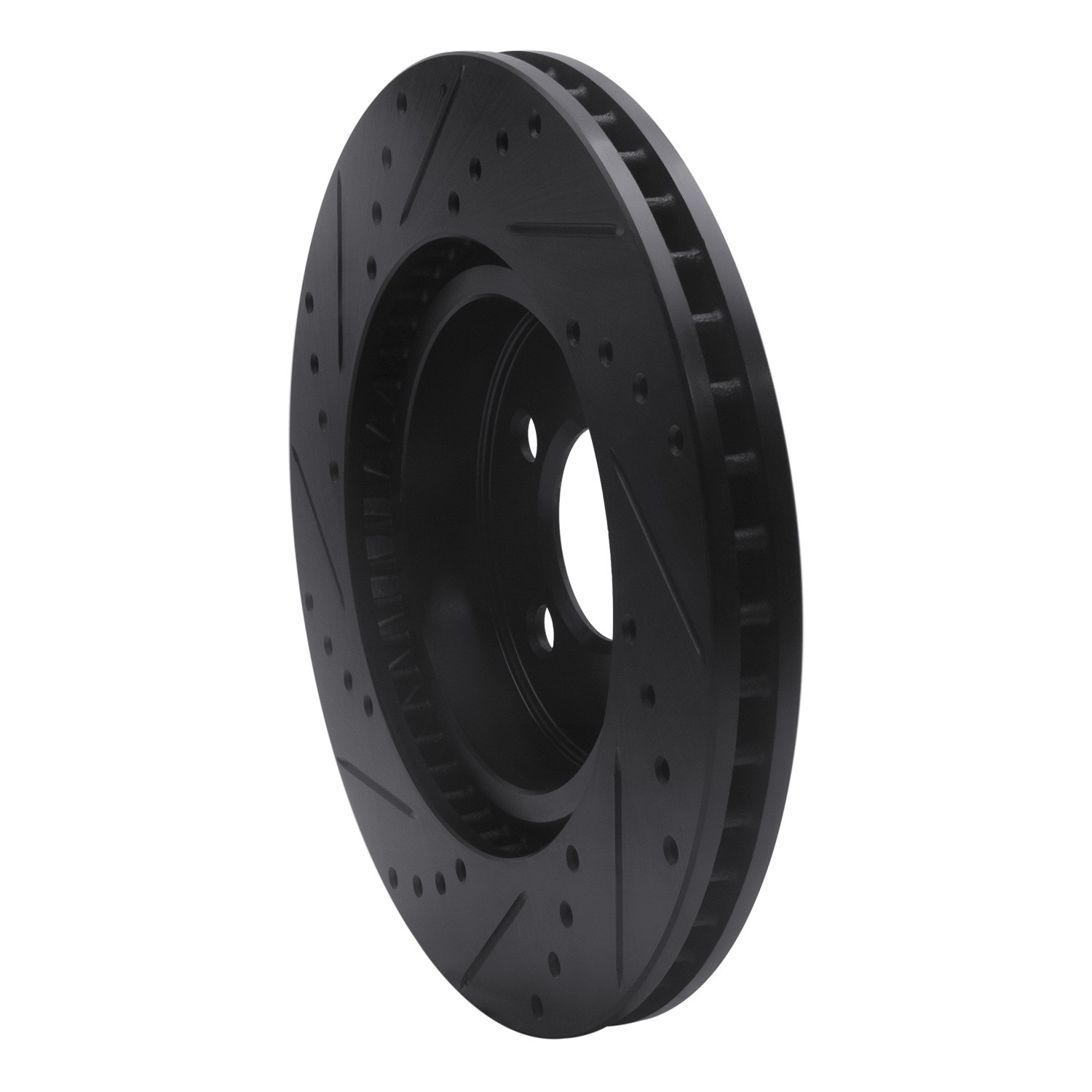 DYN 633-39015R DFC Brake Rotor - Drilled and Slotted - Black - Image 5