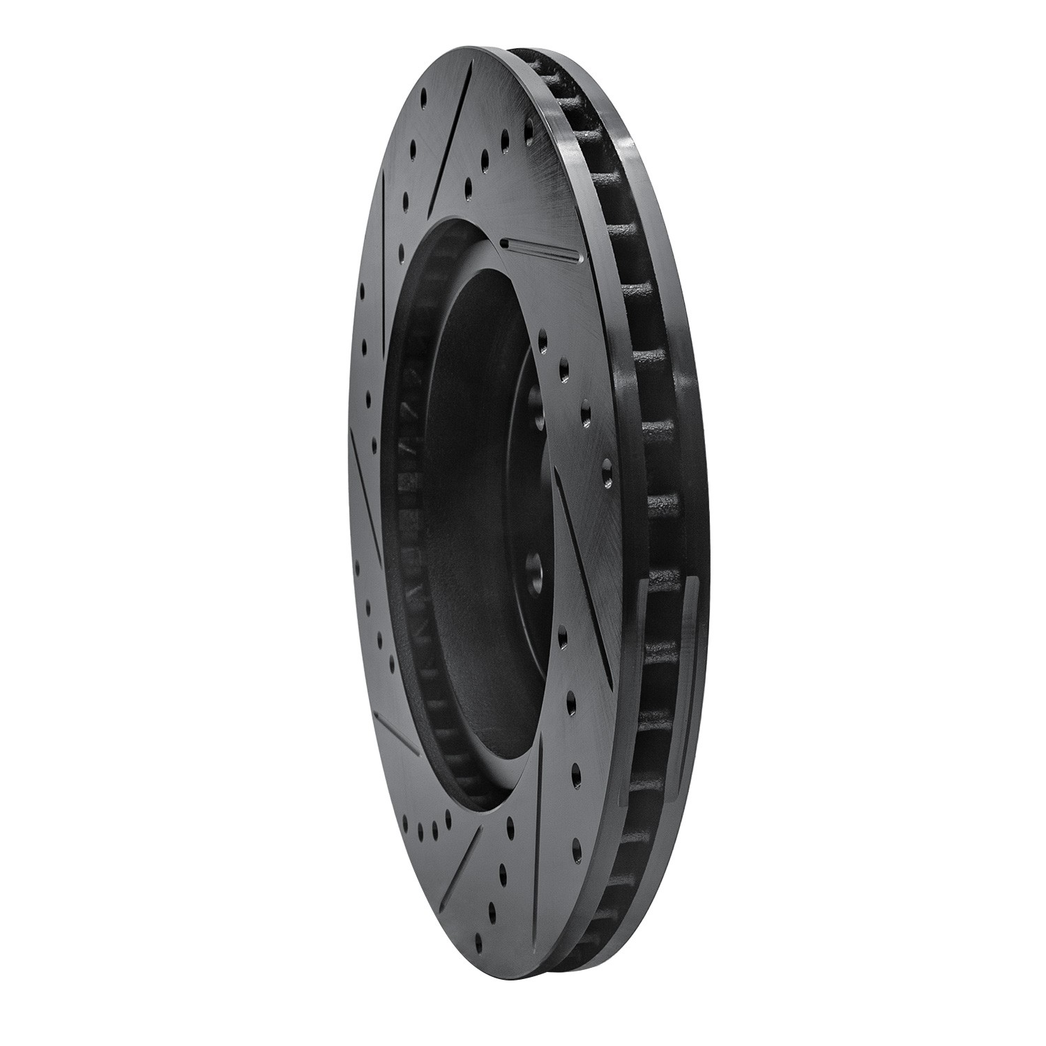 DYN 633-39017R DFC Brake Rotor - Drilled and Slotted - Black - Image 5