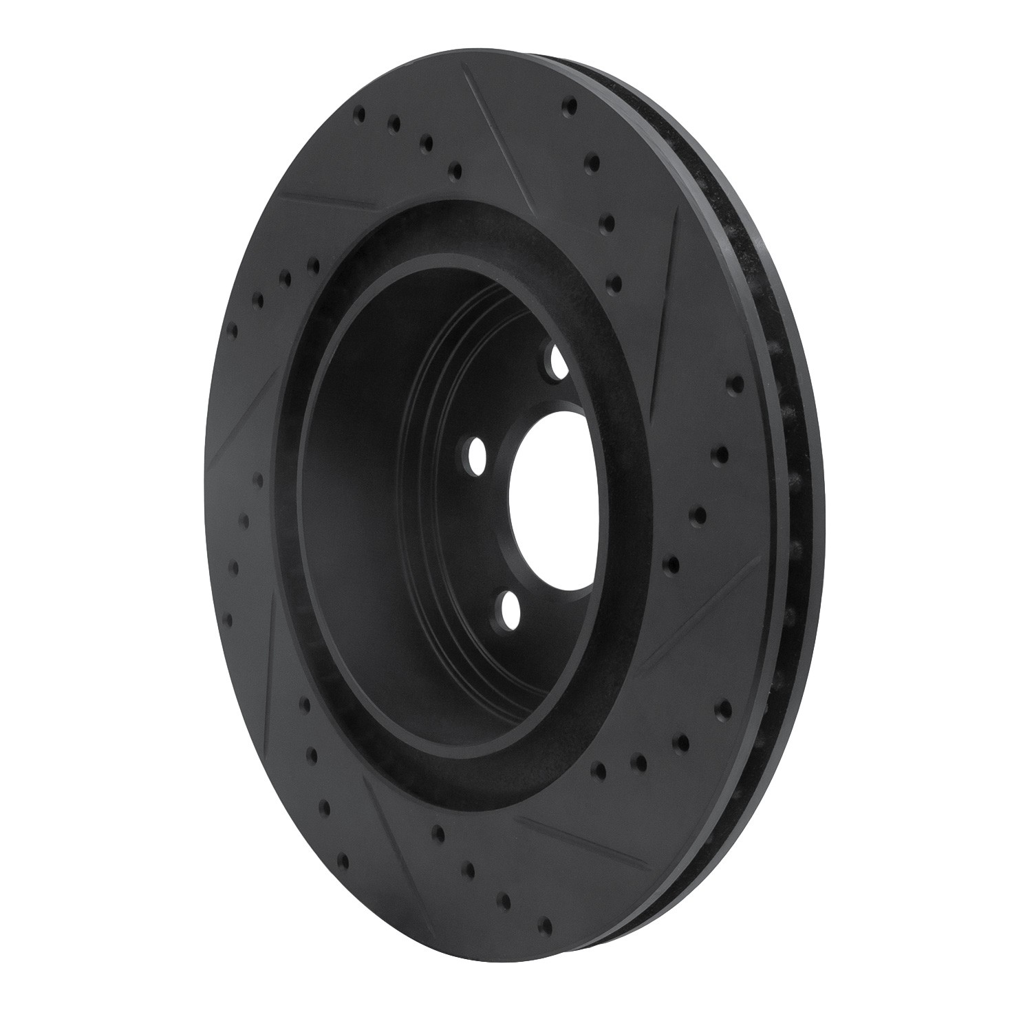 DYN 633-39021L DFC Brake Rotor - Drilled and Slotted - Black - Image 5