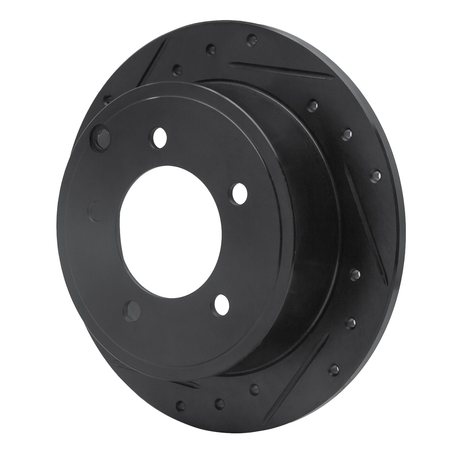 DYN 633-39022L DFC Brake Rotor - Drilled and Slotted - Black