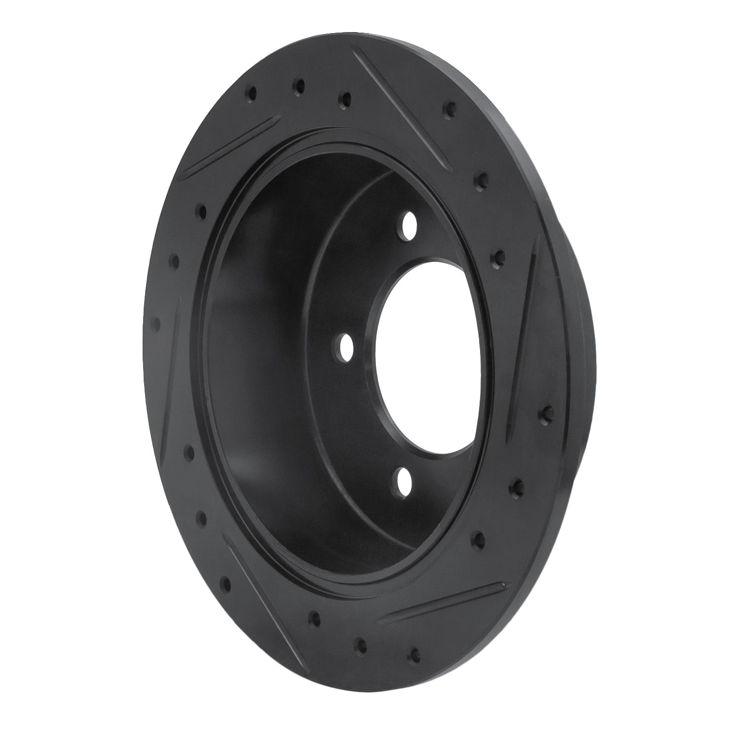 DYN 633-39022L DFC Brake Rotor - Drilled and Slotted - Black - Image 5