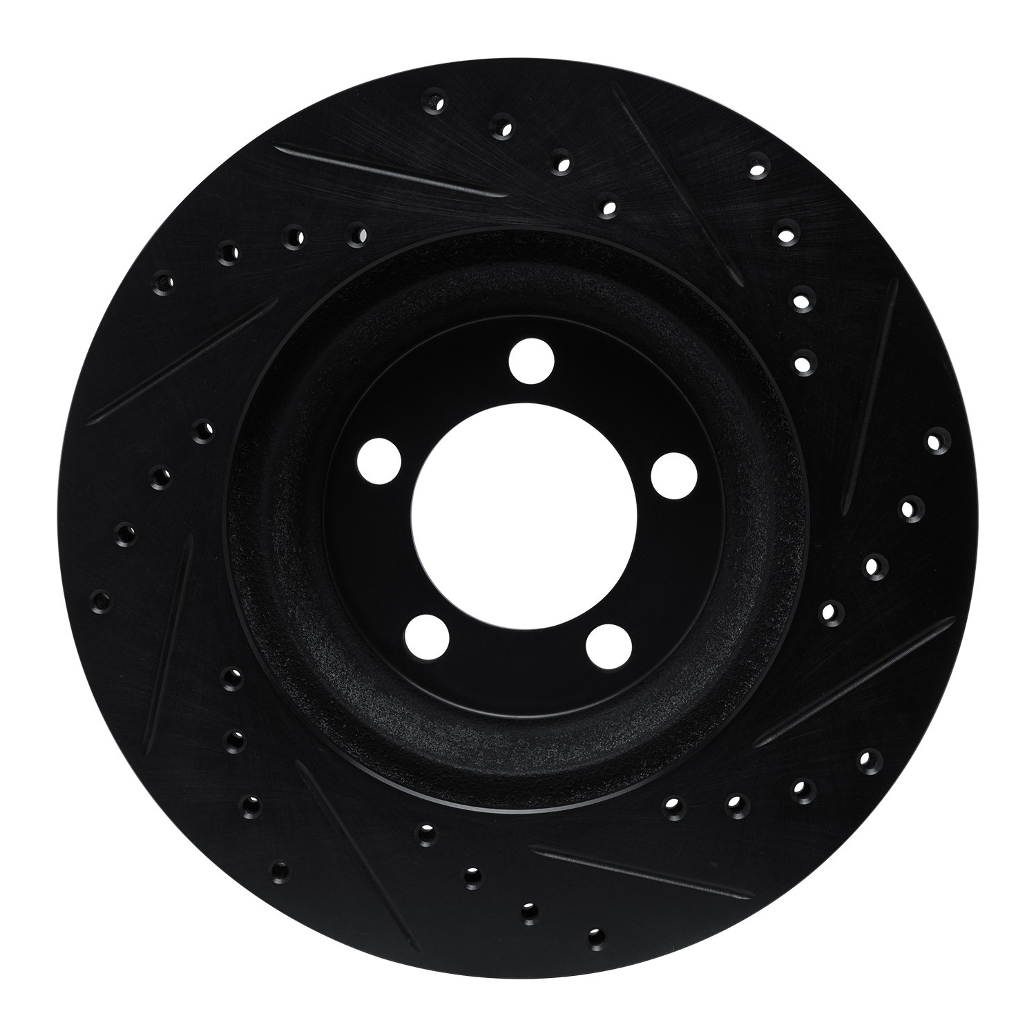 DYN 633-40002L DFC Brake Rotor - Drilled and Slotted - Black - Image 2