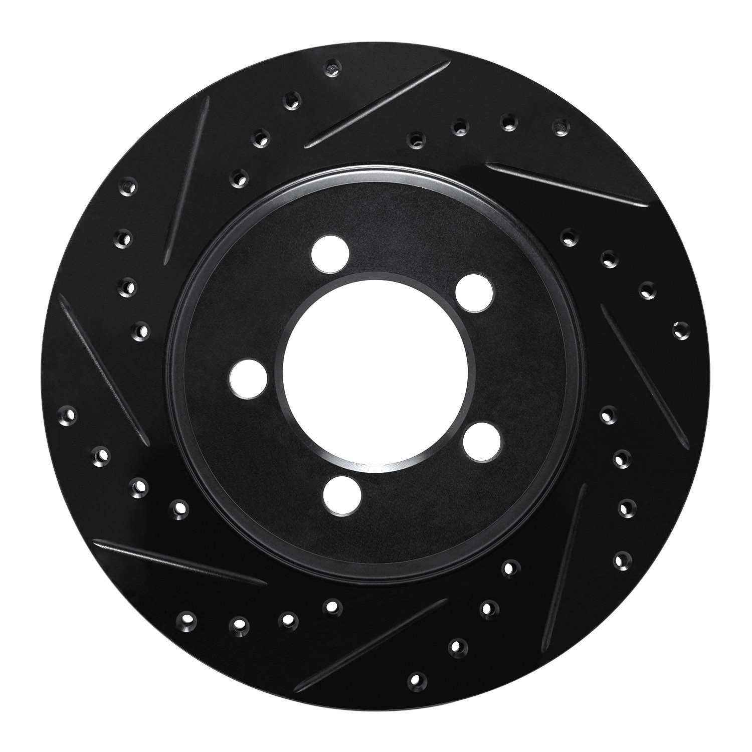DYN 633-40002L DFC Brake Rotor - Drilled and Slotted - Black - Image 3