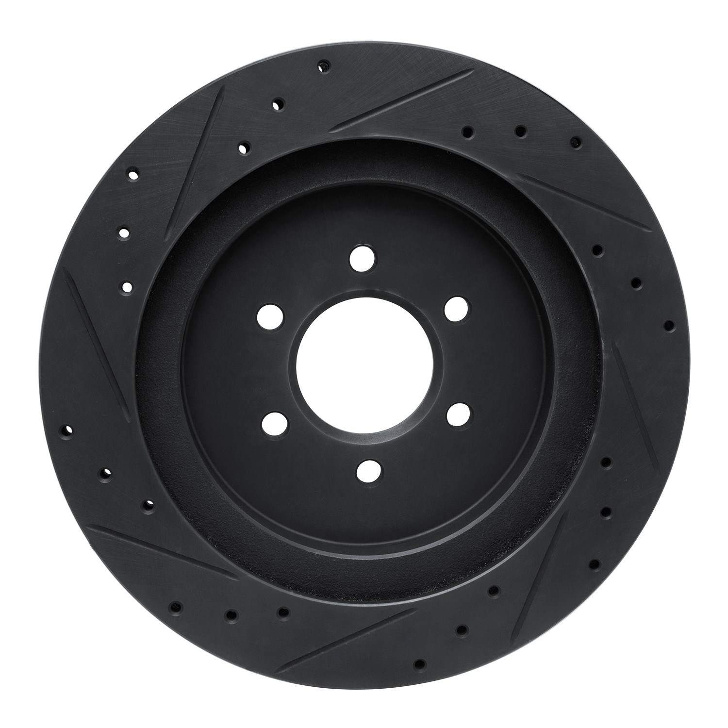 DYN 633-40014R DFC Brake Rotor - Drilled and Slotted - Black - Image 2
