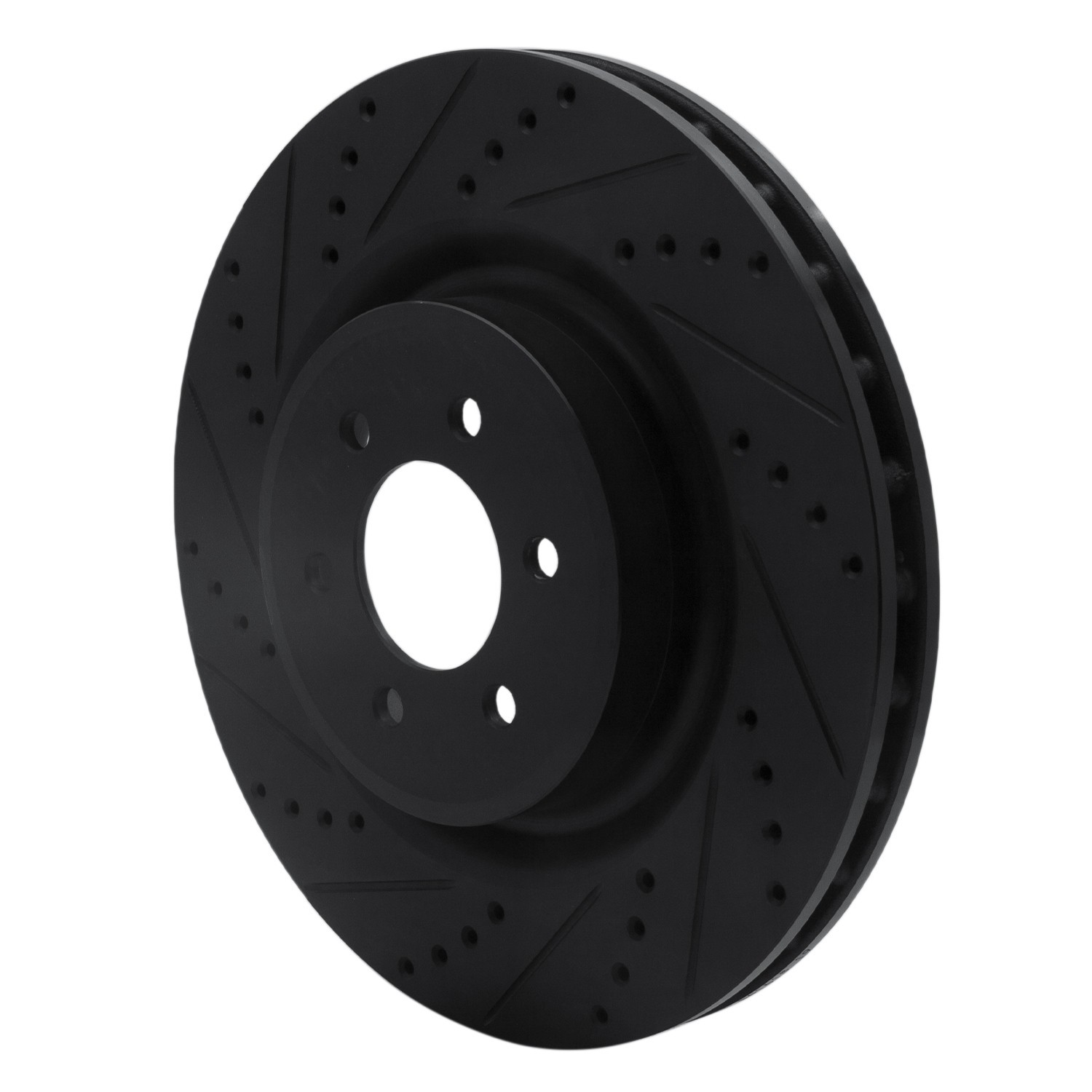 DYN 633-40022L DFC Brake Rotor - Drilled and Slotted - Black