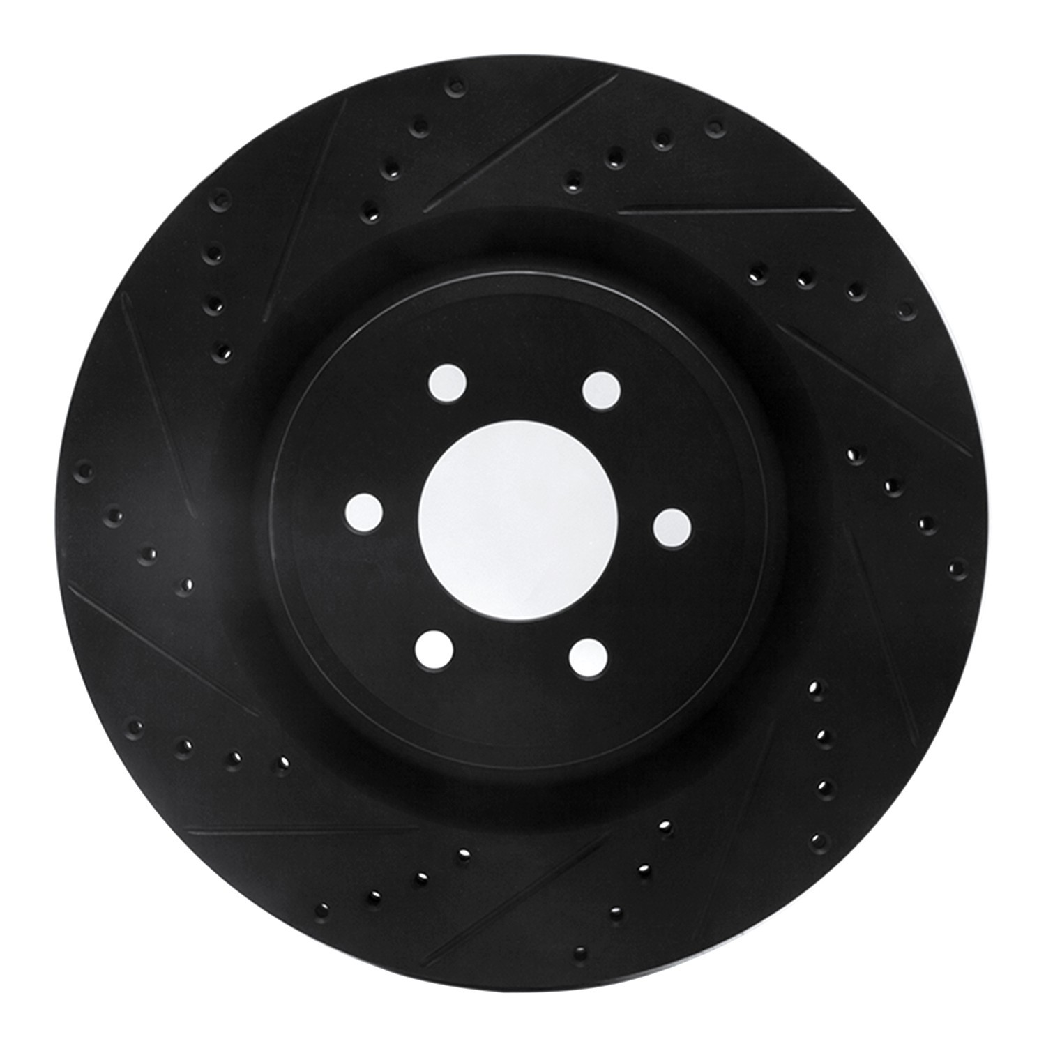 DYN 633-40022L DFC Brake Rotor - Drilled and Slotted - Black - Image 3