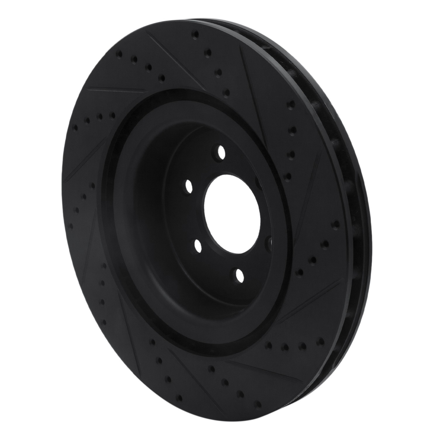 DYN 633-40022L DFC Brake Rotor - Drilled and Slotted - Black - Image 5