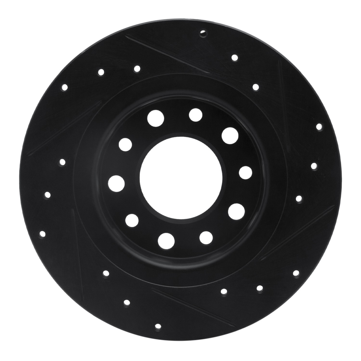DYN 633-40030L DFC Brake Rotor - Drilled and Slotted - Black - Image 2
