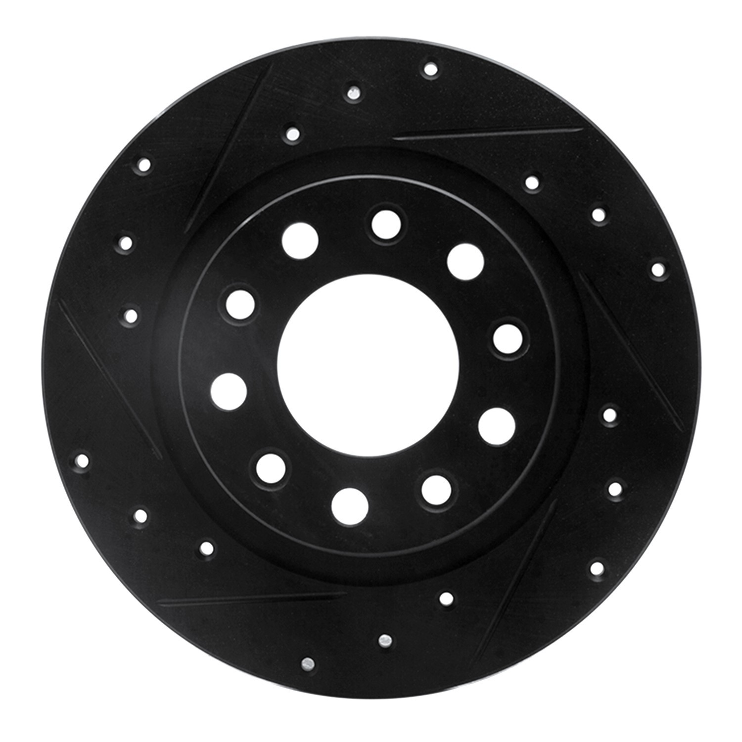 DYN 633-40030L DFC Brake Rotor - Drilled and Slotted - Black - Image 3