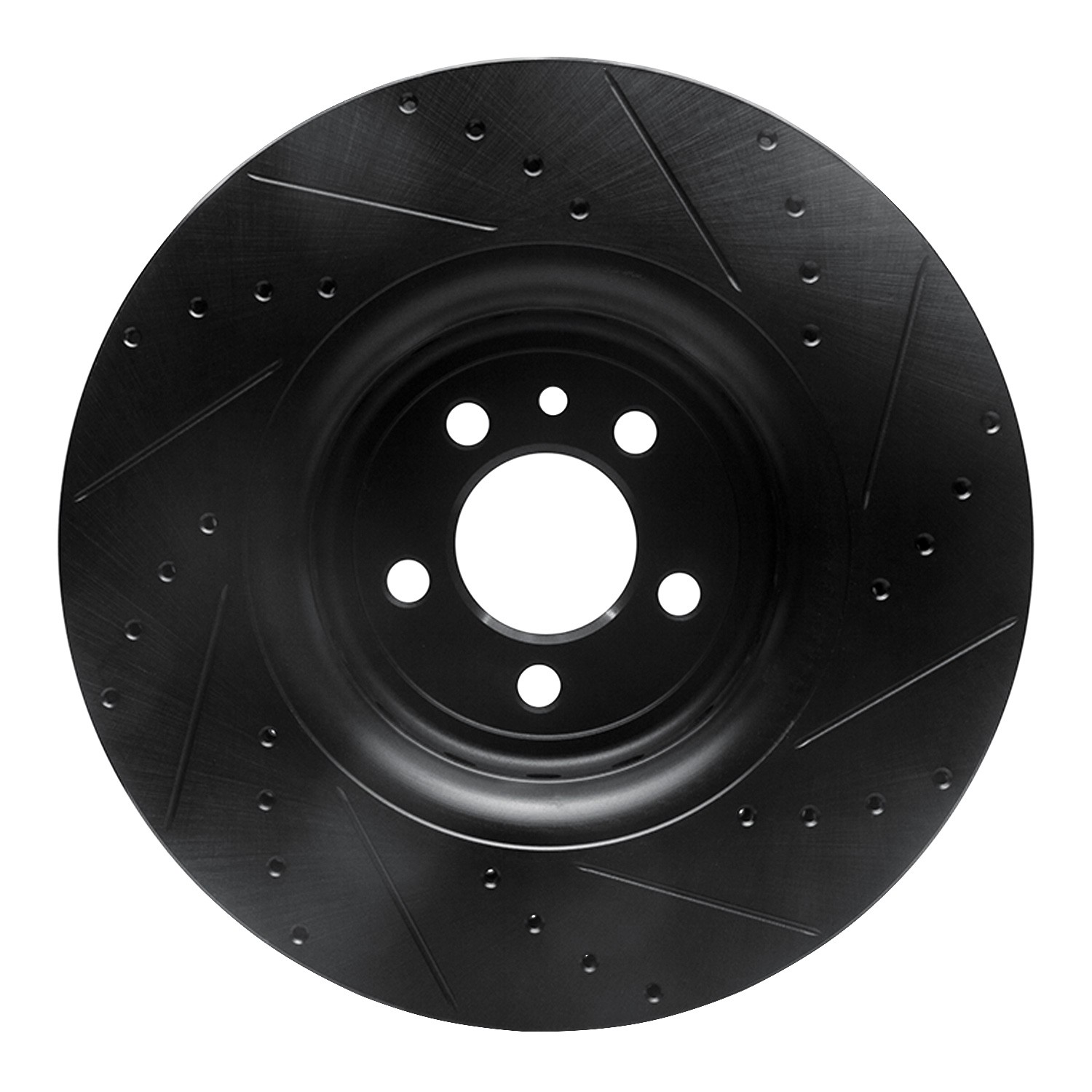 DYN 633-40035L DFC Brake Rotor - Drilled and Slotted - Black - Image 2