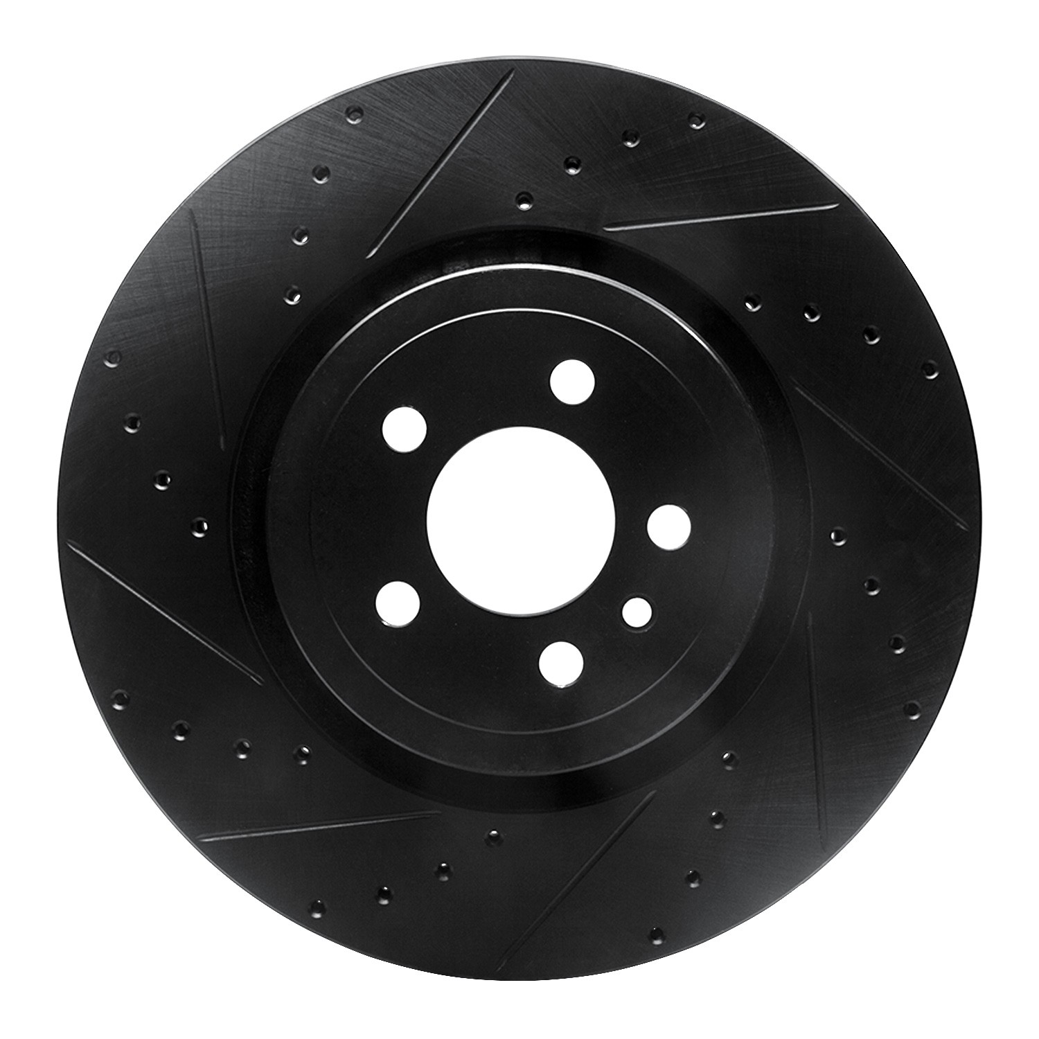 DYN 633-40035L DFC Brake Rotor - Drilled and Slotted - Black - Image 3