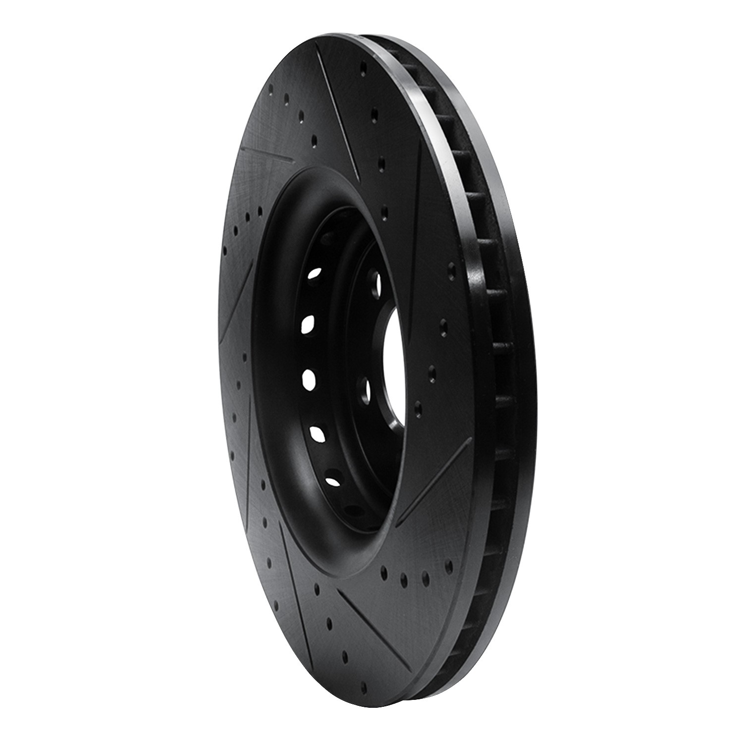DYN 633-40035L DFC Brake Rotor - Drilled and Slotted - Black - Image 5