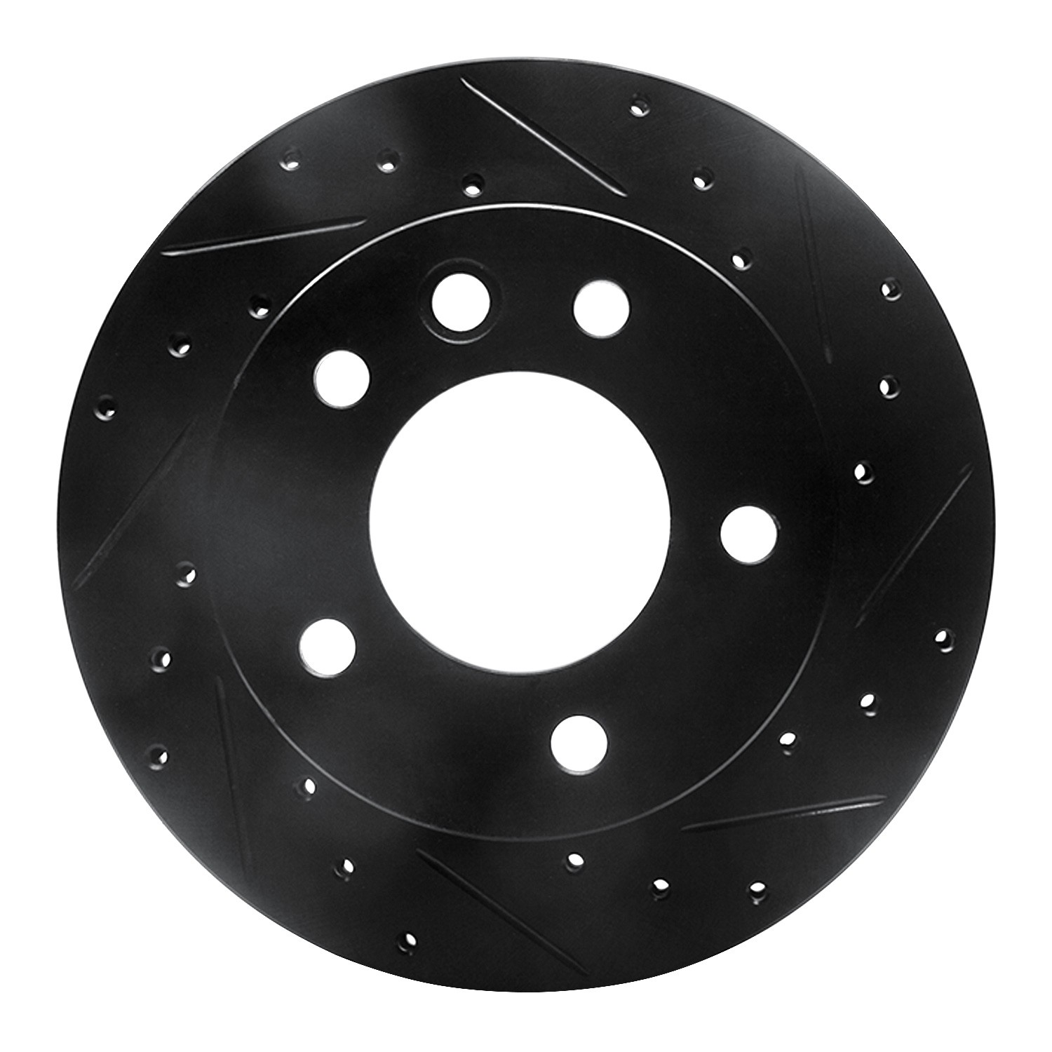 DYN 633-40042R DFC Brake Rotor - Drilled and Slotted - Black - Image 3