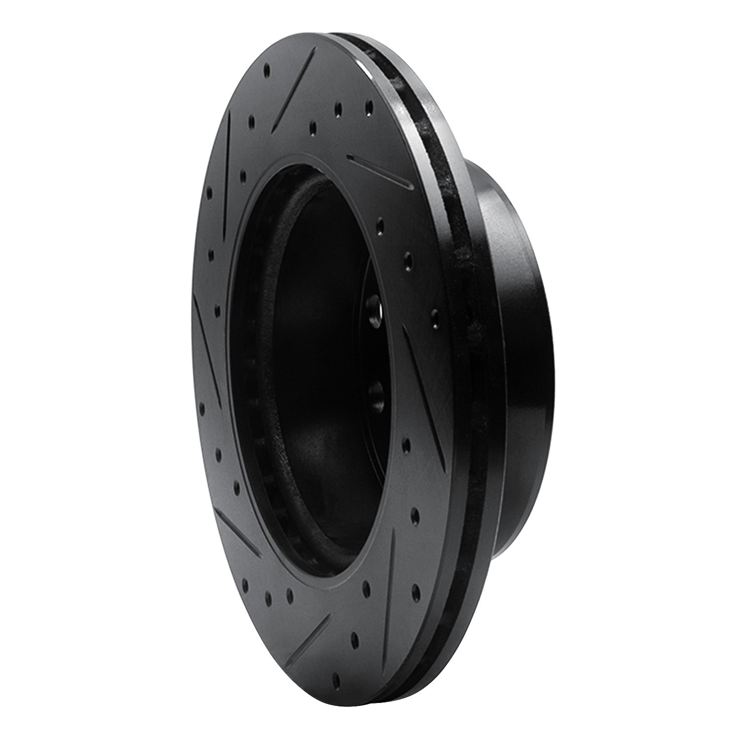 DYN 633-40042R DFC Brake Rotor - Drilled and Slotted - Black - Image 5