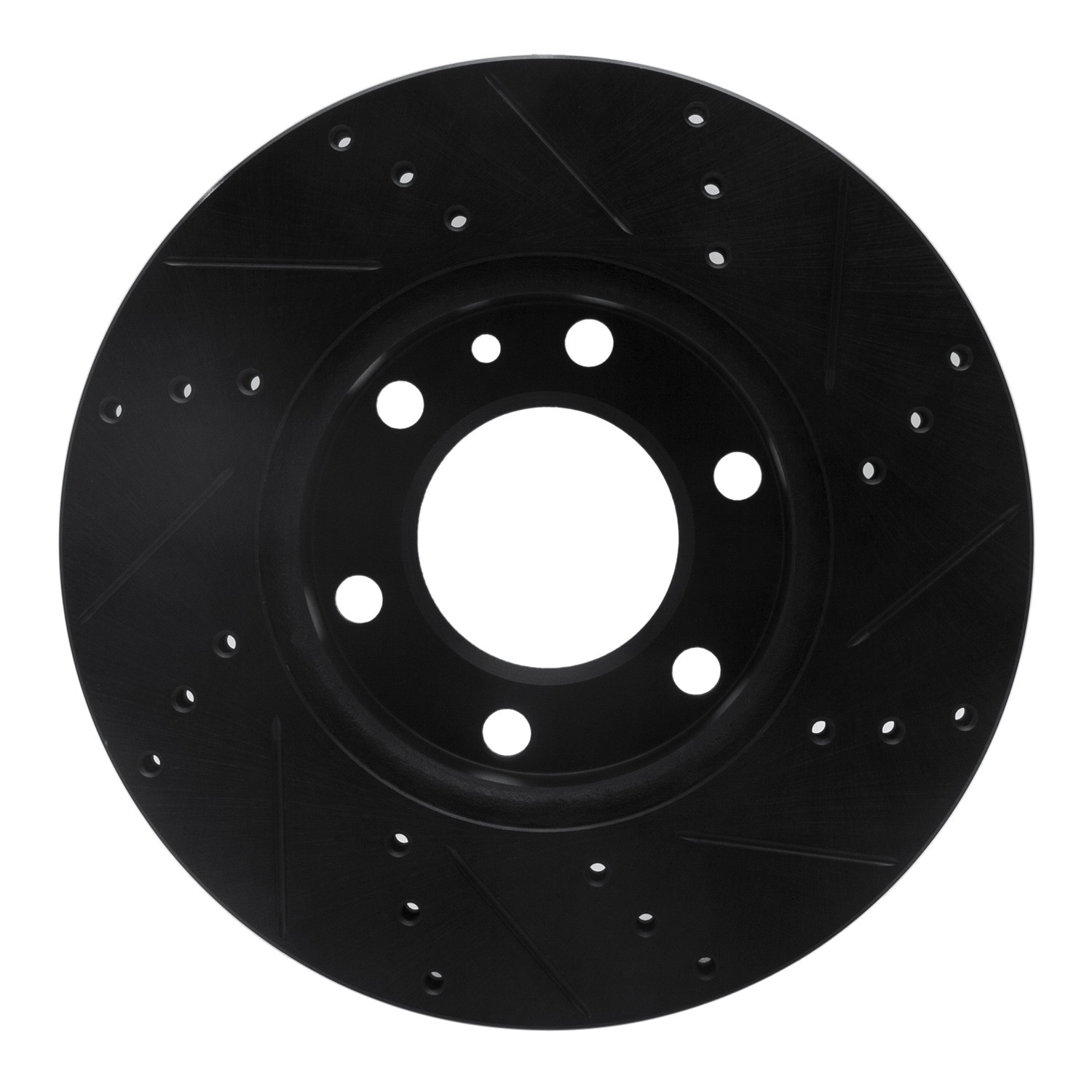 DYN 633-40043L DFC Brake Rotor - Drilled and Slotted - Black - Image 2