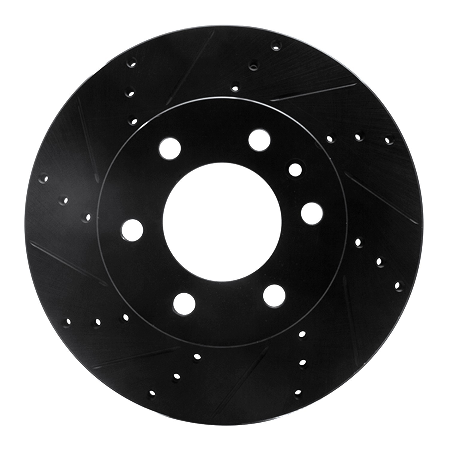 DYN 633-40043L DFC Brake Rotor - Drilled and Slotted - Black - Image 3