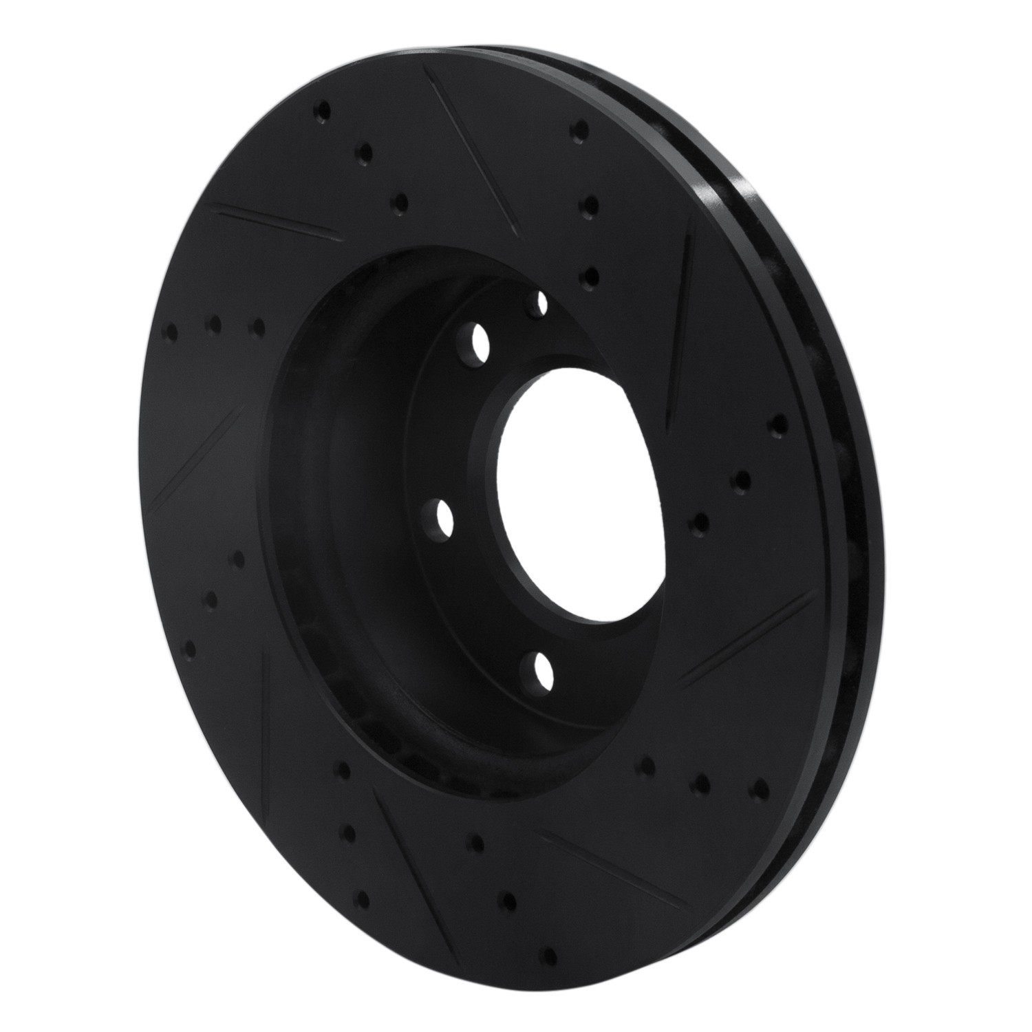 DYN 633-40043L DFC Brake Rotor - Drilled and Slotted - Black - Image 5
