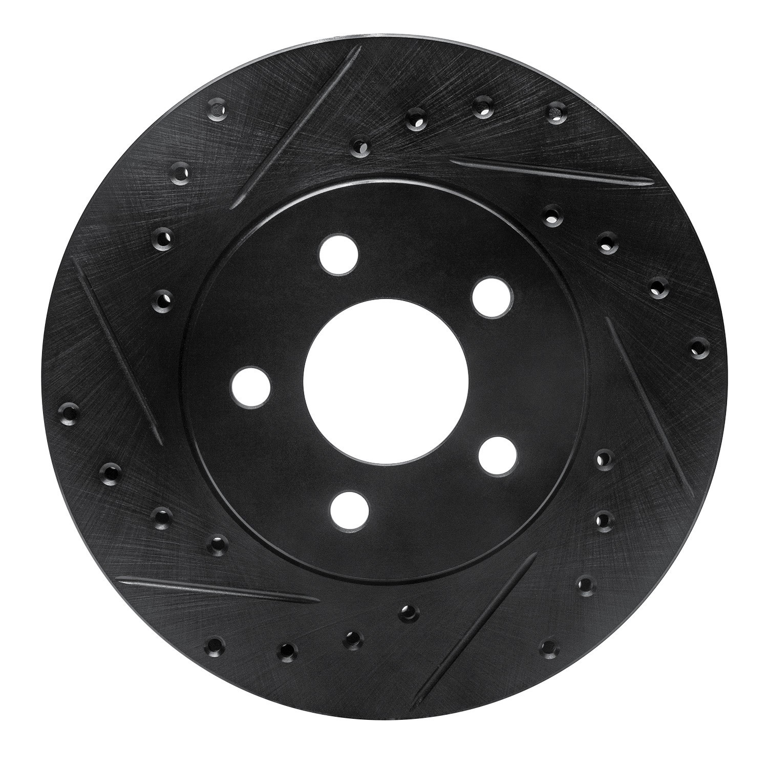 DYN 633-40046L DFC Brake Rotor - Drilled and Slotted - Black - Image 3