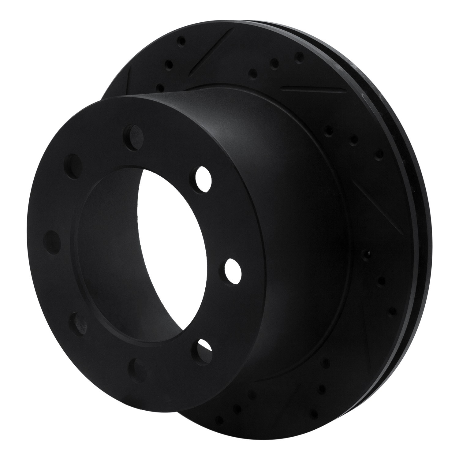 DYN 633-40093L DFC Brake Rotor - Drilled and Slotted - Black