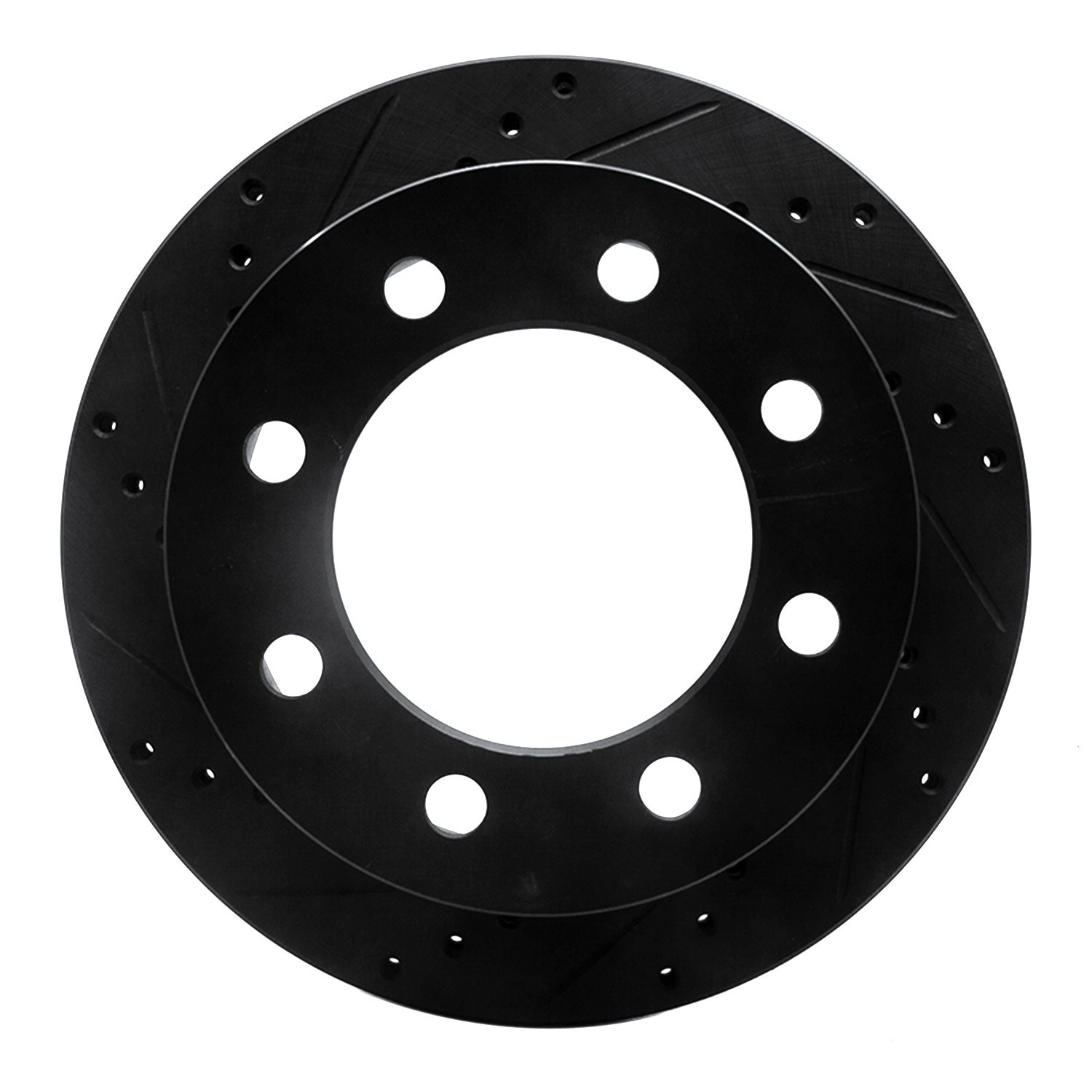 DYN 633-40093L DFC Brake Rotor - Drilled and Slotted - Black - Image 3