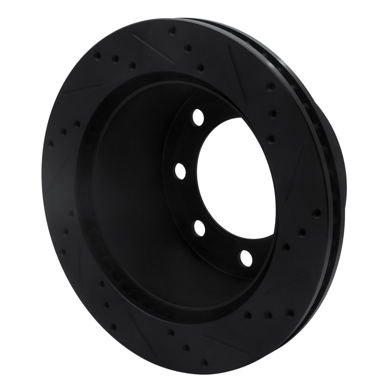 DYN 633-40093L DFC Brake Rotor - Drilled and Slotted - Black - Image 5