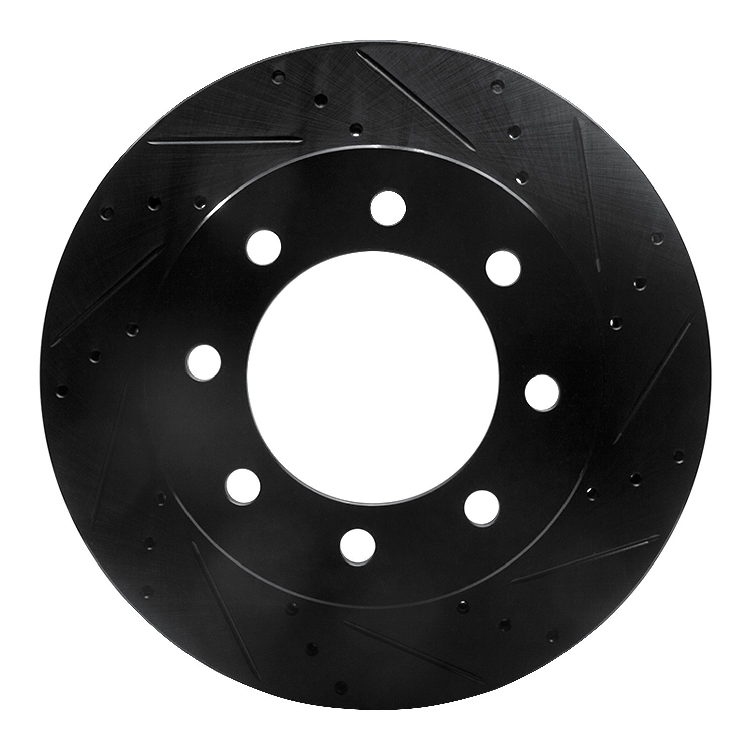 DYN 633-40102R DFC Brake Rotor - Drilled and Slotted - Black - Image 3