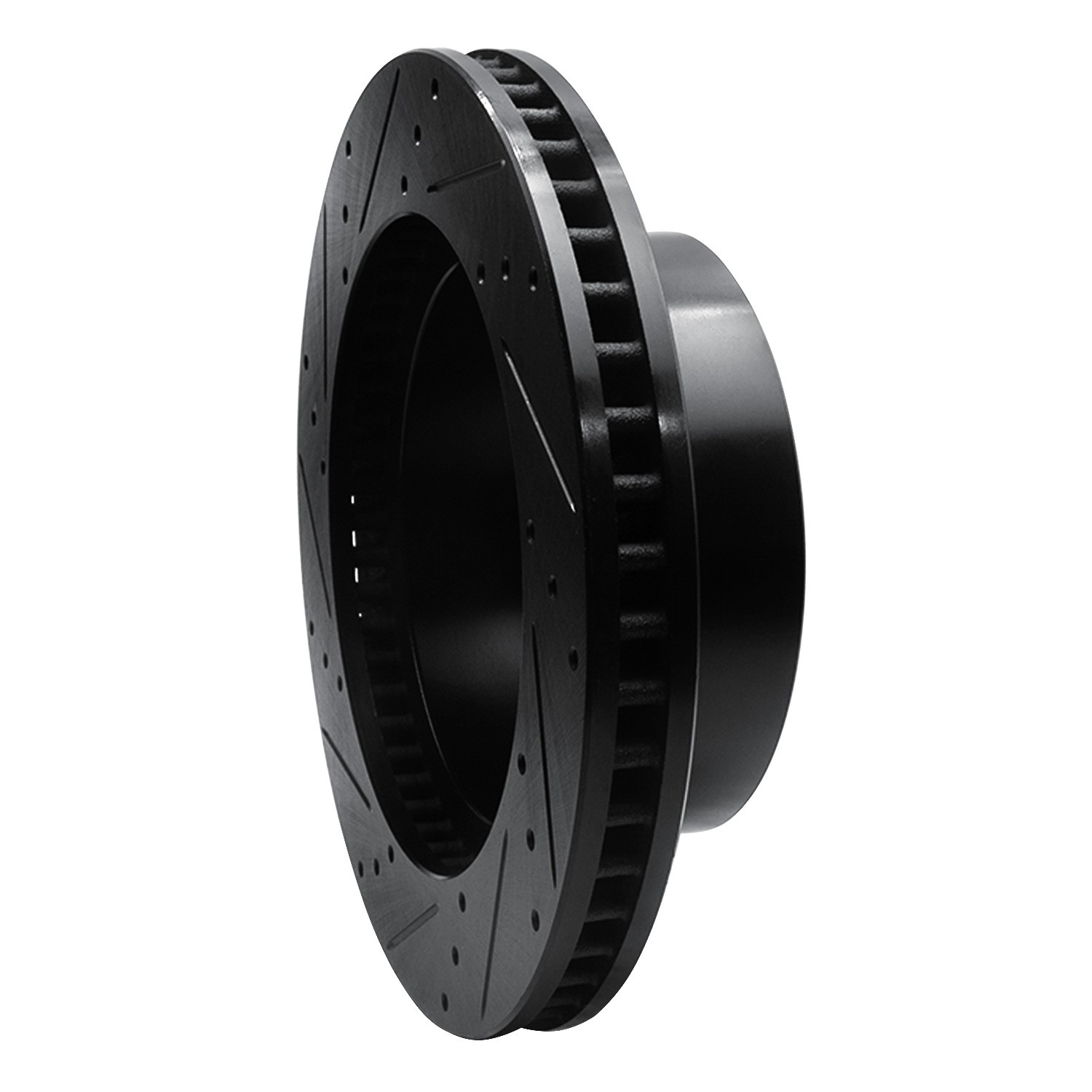 DYN 633-40102R DFC Brake Rotor - Drilled and Slotted - Black - Image 5