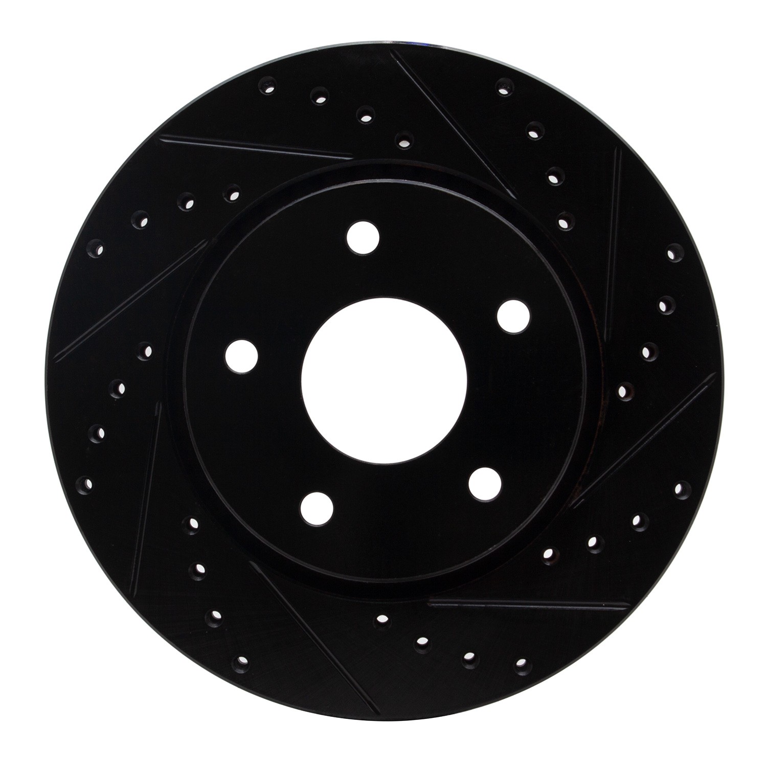 DYN 633-40107R DFC Brake Rotor - Drilled and Slotted - Black - Image 3