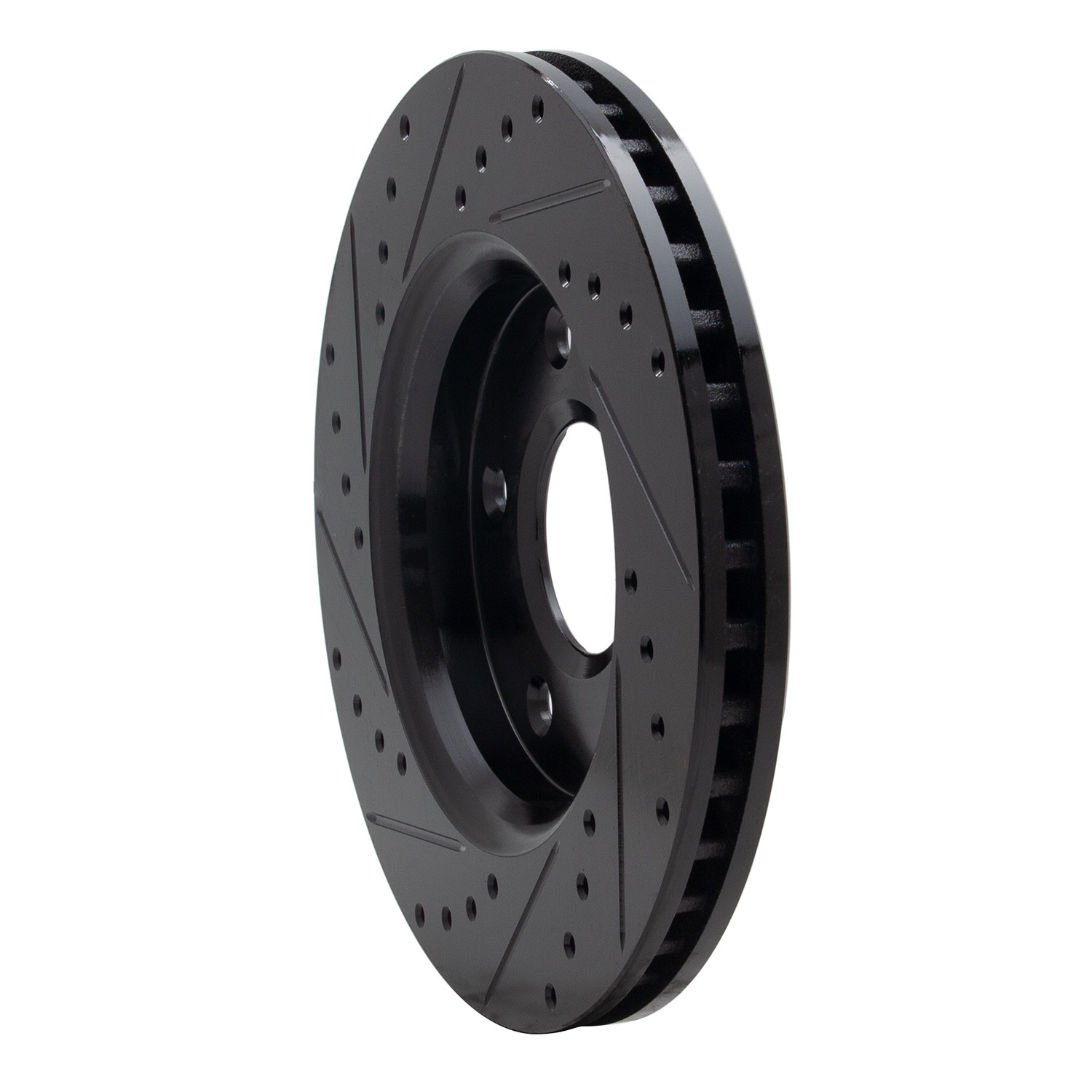 DYN 633-40107R DFC Brake Rotor - Drilled and Slotted - Black - Image 5