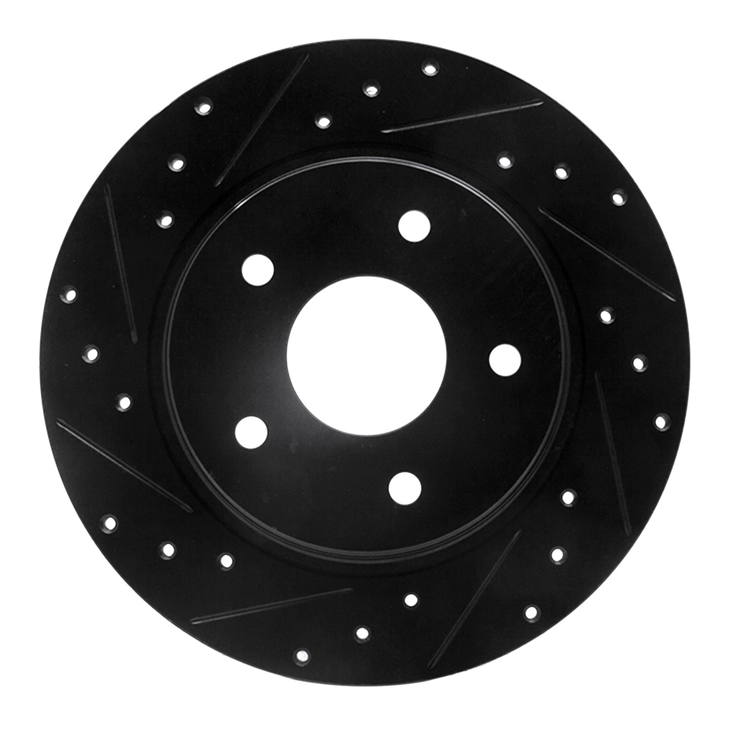 DYN 633-40109L DFC Brake Rotor - Drilled and Slotted - Black - Image 3