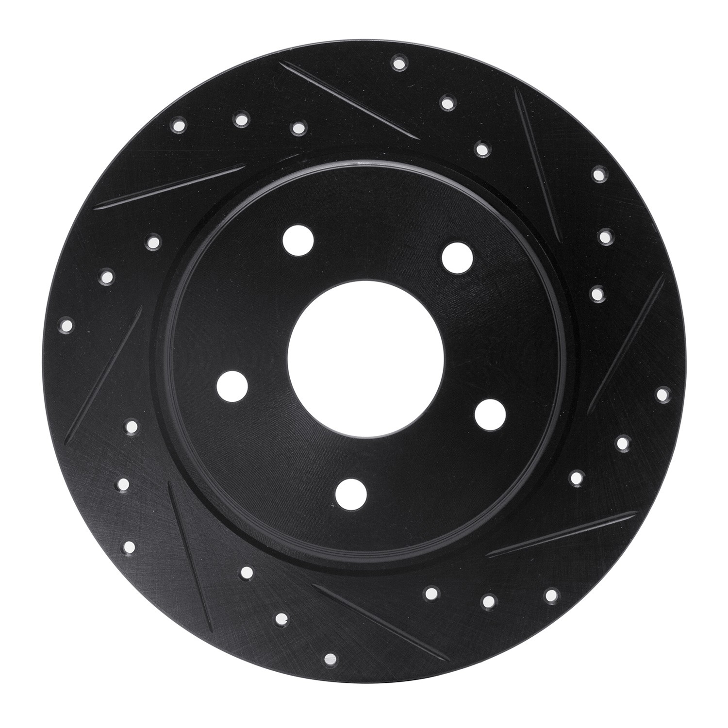 DYN 633-40109R DFC Brake Rotor - Drilled and Slotted - Black - Image 3