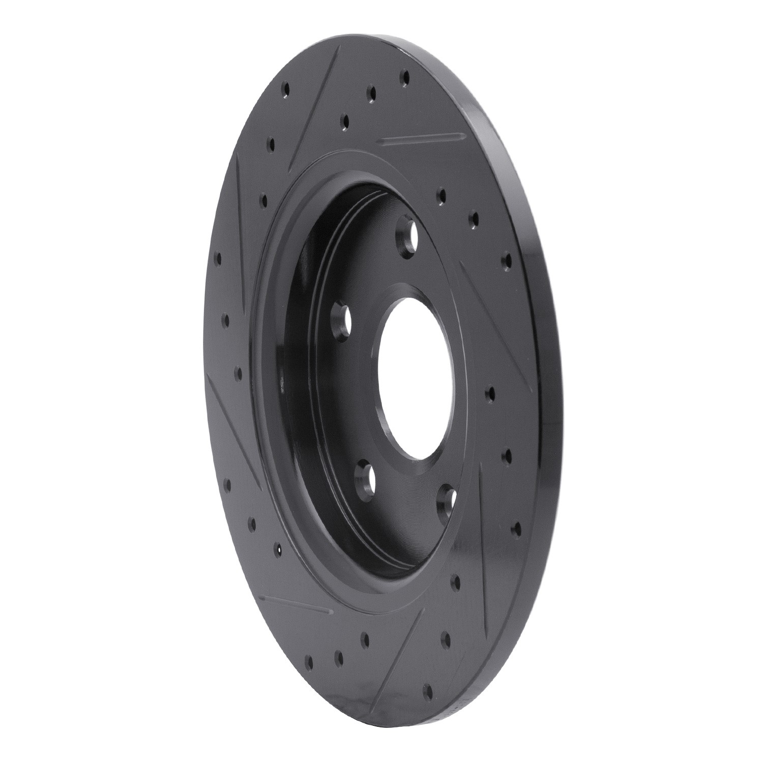 DYN 633-40109R DFC Brake Rotor - Drilled and Slotted - Black - Image 5