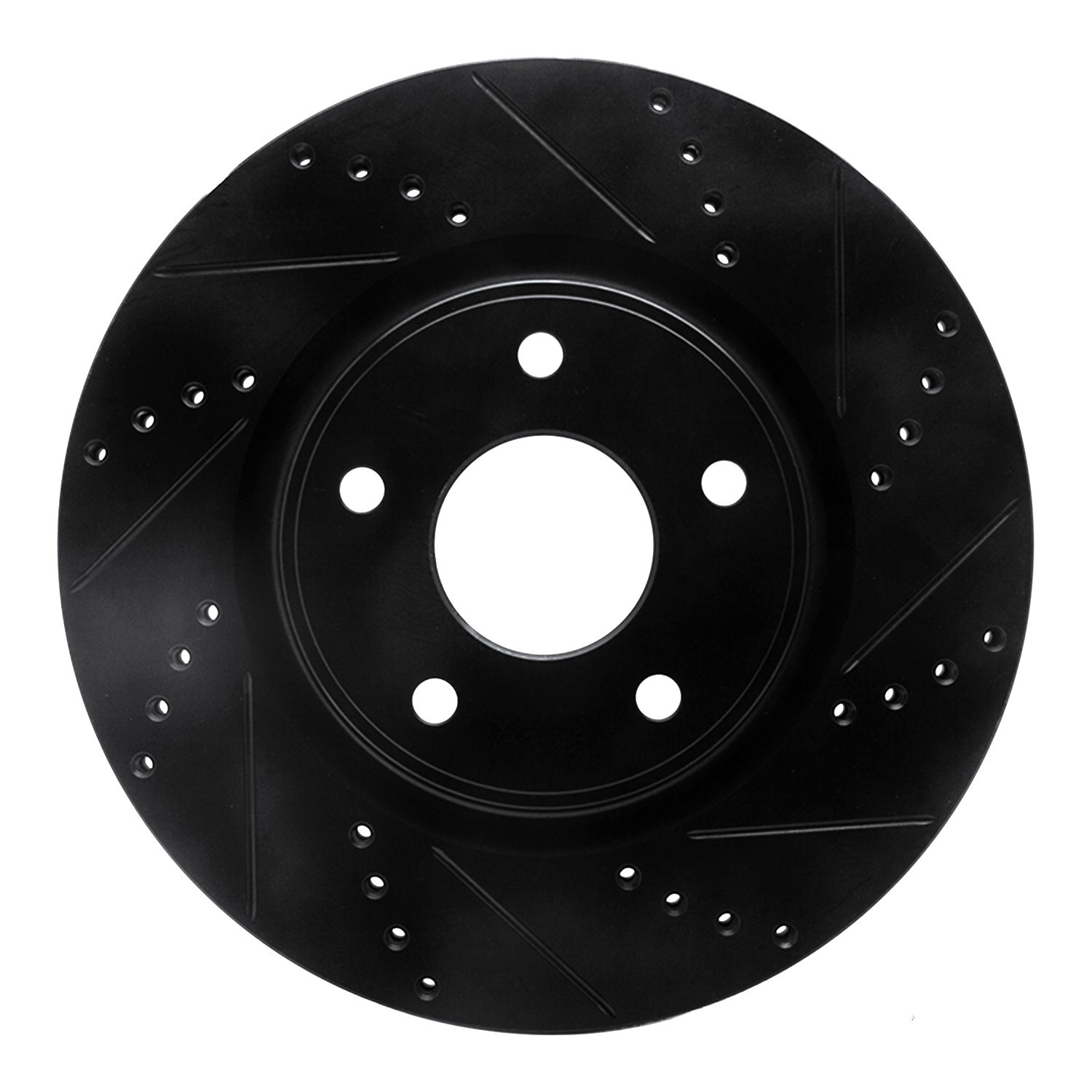 DYN 633-40112R DFC Brake Rotor - Drilled and Slotted - Black - Image 3