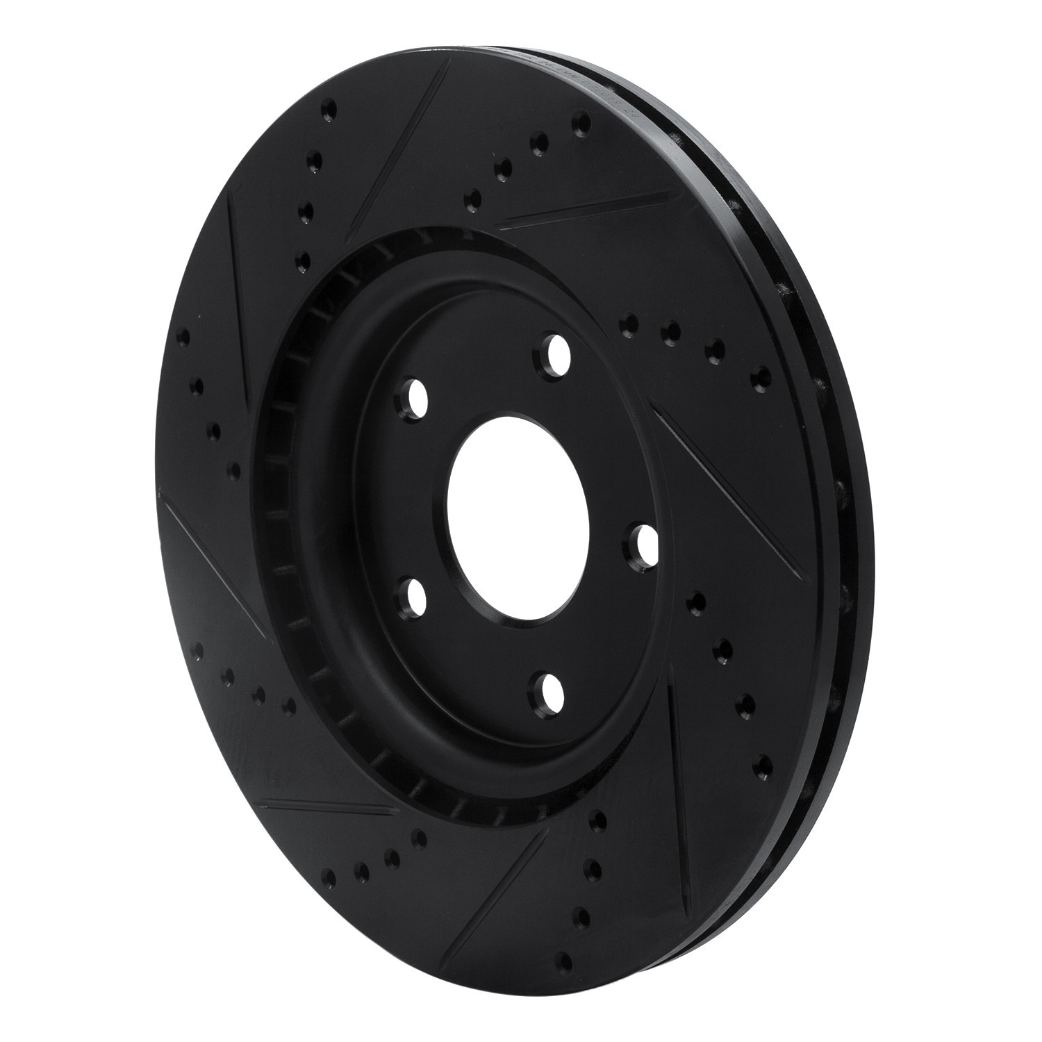 DYN 633-40112R DFC Brake Rotor - Drilled and Slotted - Black - Image 5