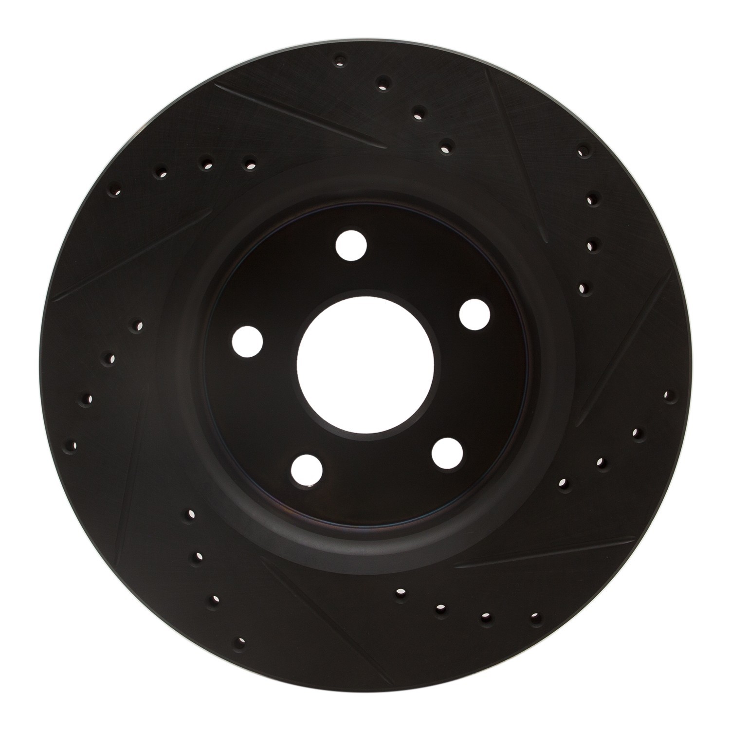 DYN 633-42000L DFC Brake Rotor - Drilled and Slotted - Black - Image 2
