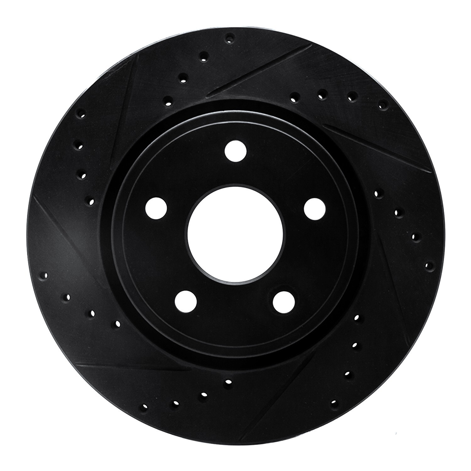 DYN 633-42000L DFC Brake Rotor - Drilled and Slotted - Black - Image 3
