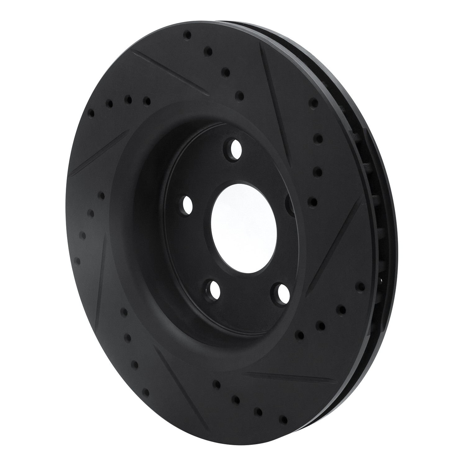 DYN 633-42000L DFC Brake Rotor - Drilled and Slotted - Black - Image 5
