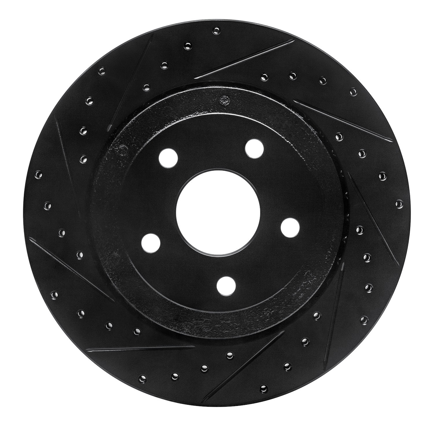 DYN 633-42003L DFC Brake Rotor - Drilled and Slotted - Black - Image 3
