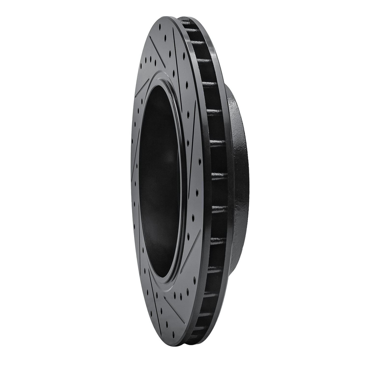 DYN 633-42003L DFC Brake Rotor - Drilled and Slotted - Black - Image 5