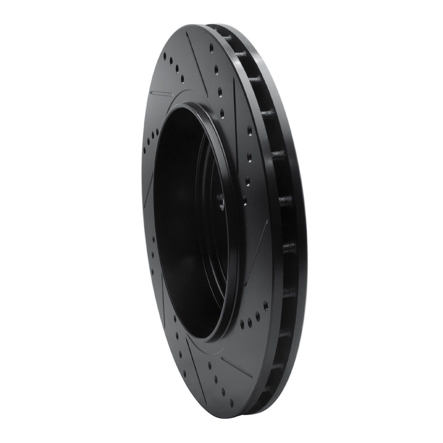 DYN 633-42008L DFC Brake Rotor - Drilled and Slotted - Black - Image 5