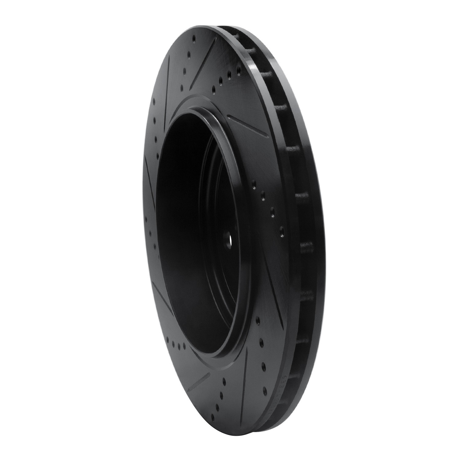 DYN 633-42008R DFC Brake Rotor - Drilled and Slotted - Black - Image 5